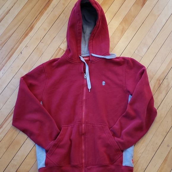 Izod Other - Izod Maroon zip up Hoodie